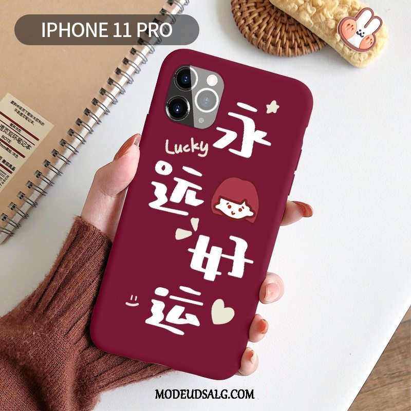 iPhone 11 Pro Etui Kreativ Rød Blød Cartoon Silikone