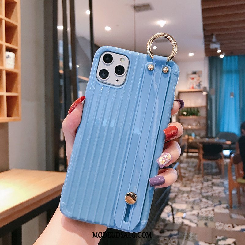 iPhone 11 Pro Etui Ny Anti-fald Solid Farve Blå Trendy