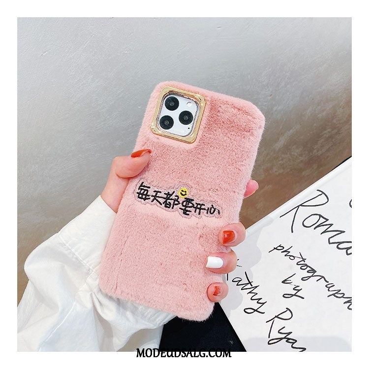 iPhone 11 Pro Max Etui Cover Cartoon Silikone Elskeren Broderi