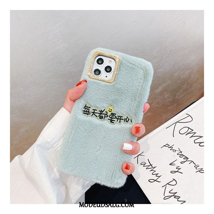 iPhone 11 Pro Max Etui Cover Cartoon Silikone Elskeren Broderi