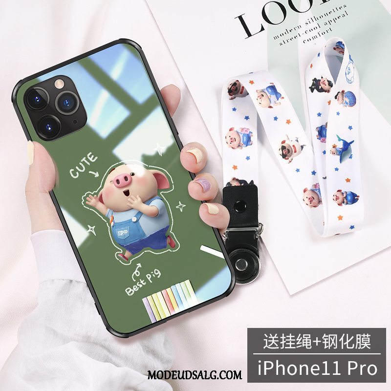 iPhone 11 Pro Max Etui / Cover Grøn Hængende Hals Trend High End Lille Sektion