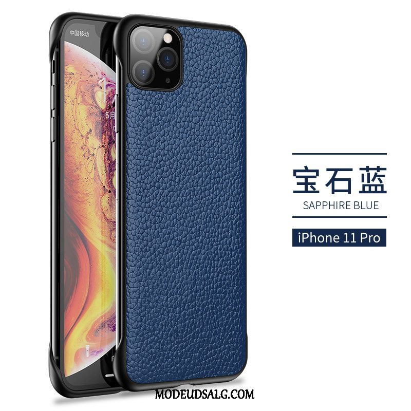 iPhone 11 Pro Max Etui Ægte Læder Beskyttelse Ny Cover Grøn