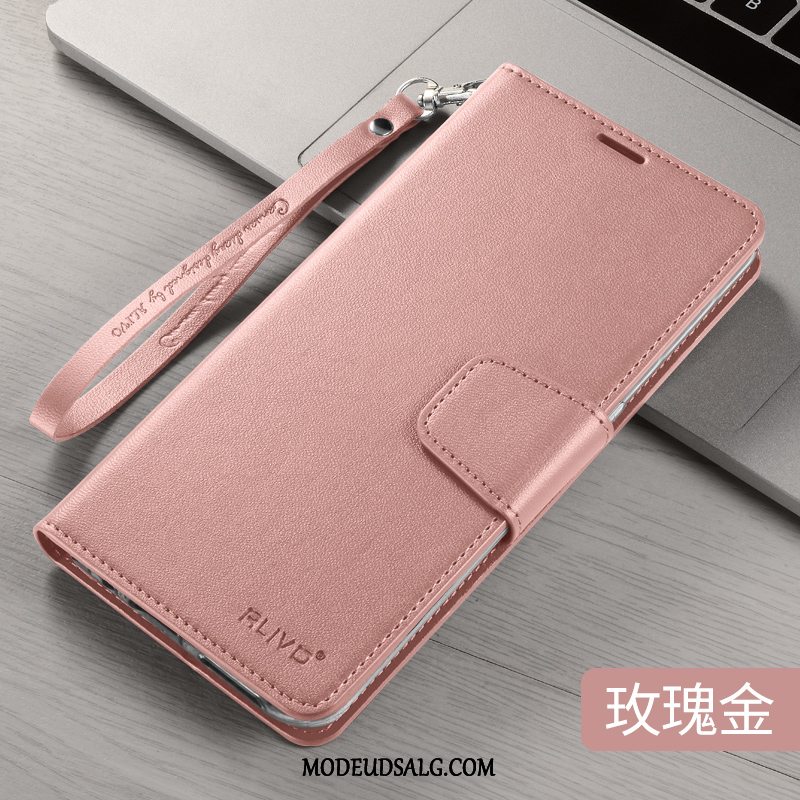 iPhone 12 Mini Etui / Cover Rosa Guld Lædertaske Beskyttelse Silikone Blød