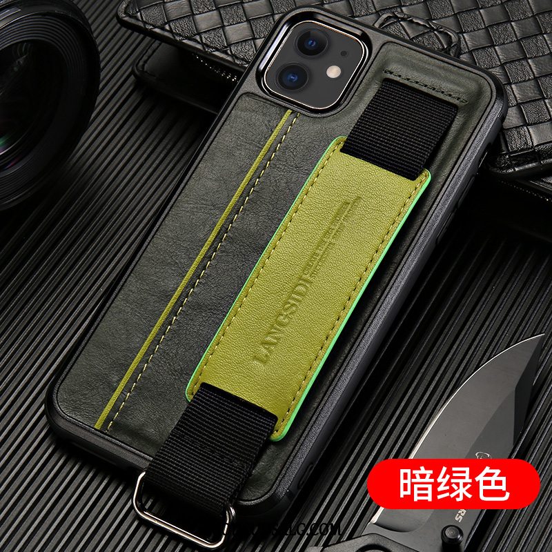 iPhone 12 Mini Etui Kreativ Ægte Læder Anti-fald Cover High End