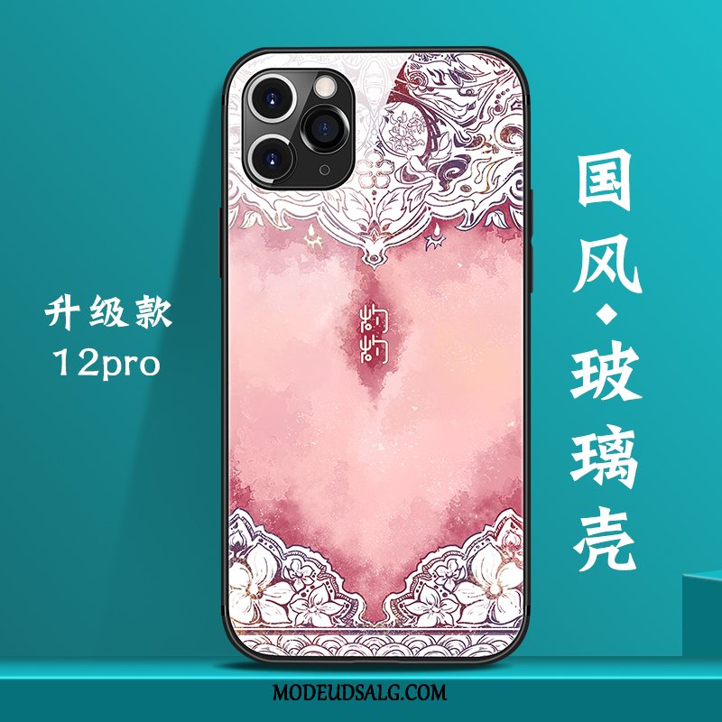 iPhone 12 Pro Etui Lyserød Trend Glas Kreativ Trendy