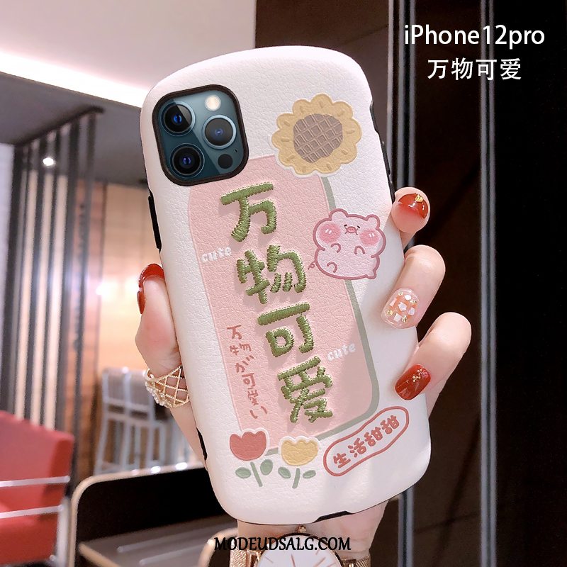 iPhone 12 Pro Etui Smuk Kreativ Blød Af Personlighed Broderi