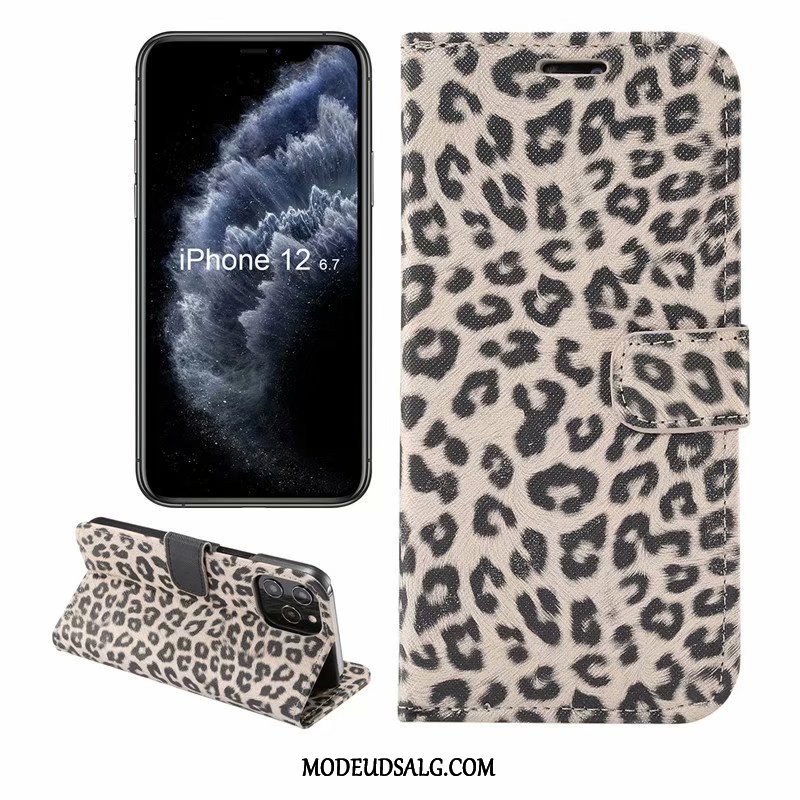 iPhone 12 Pro Max Etui Gul Vind Hård Leopard Europa