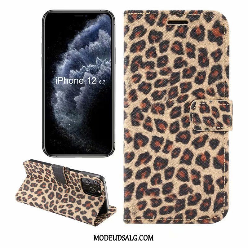 iPhone 12 Pro Max Etui Gul Vind Hård Leopard Europa