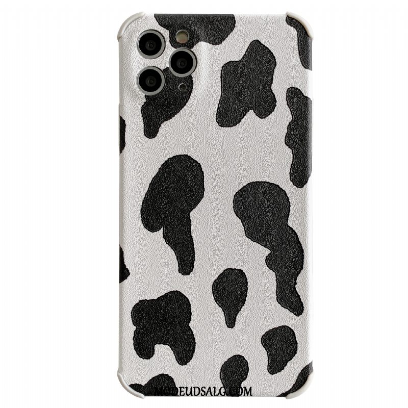 iPhone 12 Pro Max Etui Sort Cover Mønster Cow Smuk