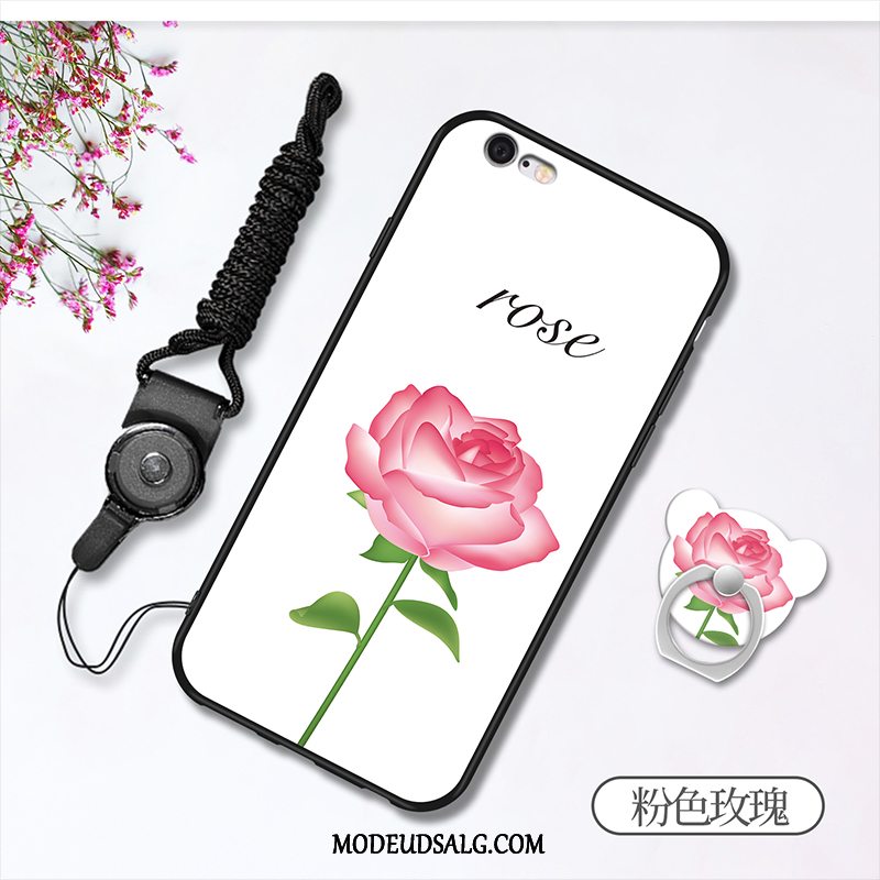 iPhone 6/6s Etui / Cover Anti-fald Hvid Beskyttelse Silikone Nubuck