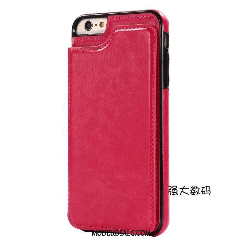 iPhone 6/6s Plus Etui Cover Anti-fald Alt Inklusive Korttaske Support