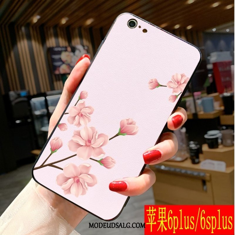 iPhone 6/6s Plus Etui Silikone Net Red Blomster Trend Mode