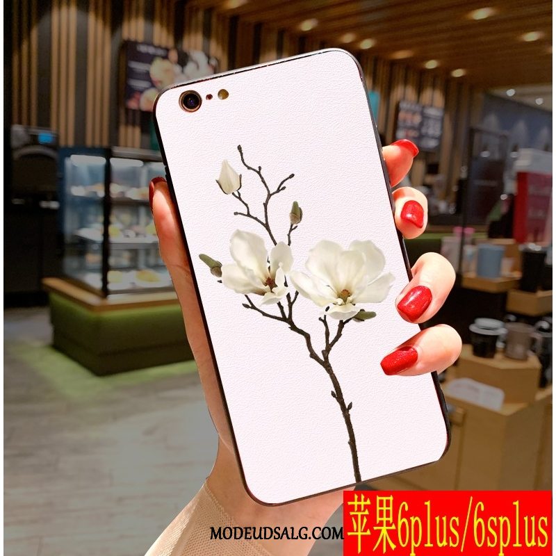 iPhone 6/6s Plus Etui Silikone Net Red Blomster Trend Mode