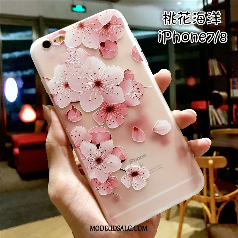 iPhone 8 Etui Af Personlighed Trendy Ny Smukke Relief