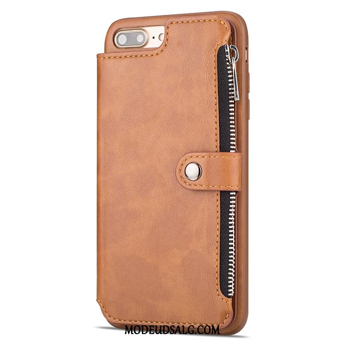 iPhone 8 Plus Etui / Cover Beskyttelse Business Sort Tegnebog