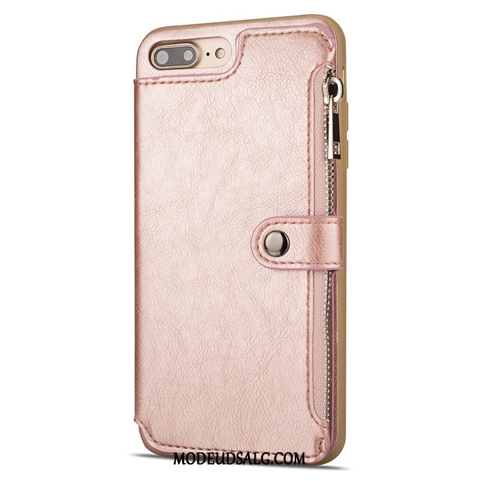 iPhone 8 Plus Etui / Cover Beskyttelse Business Sort Tegnebog