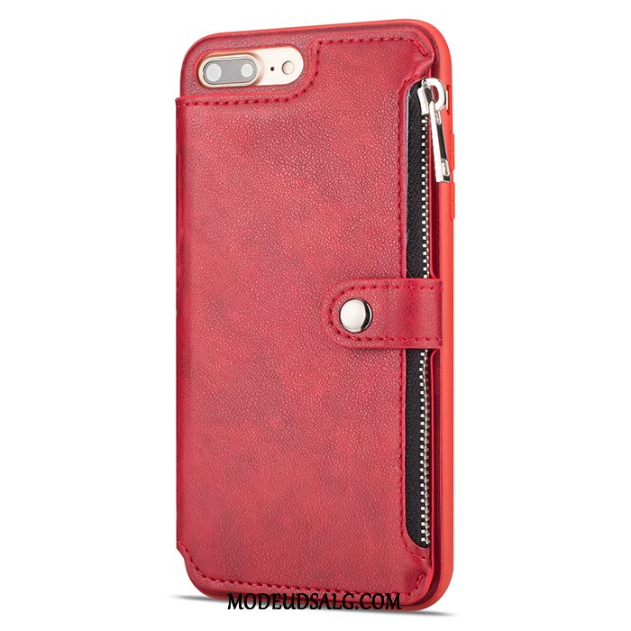 iPhone 8 Plus Etui / Cover Beskyttelse Business Sort Tegnebog