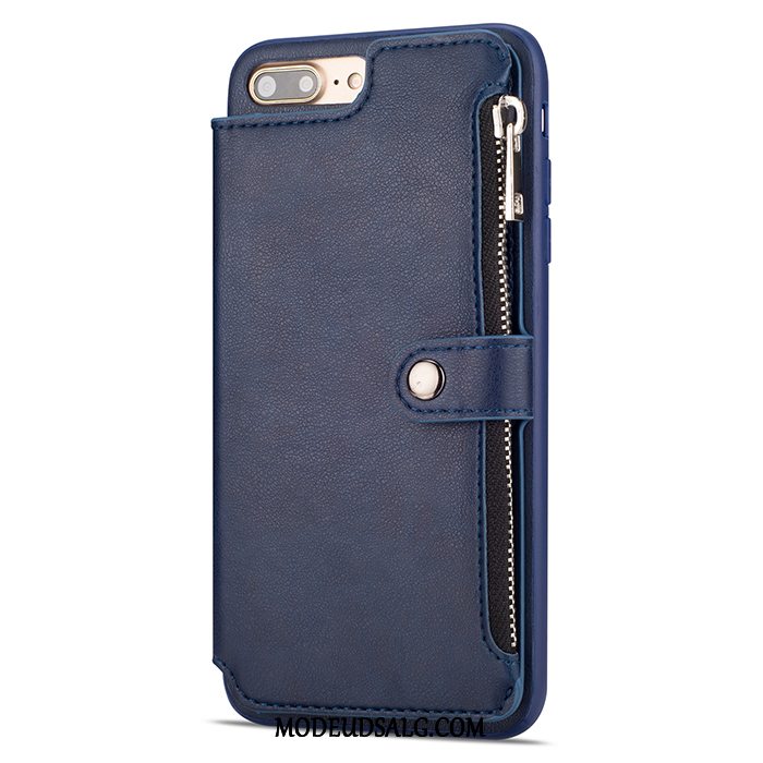 iPhone 8 Plus Etui / Cover Beskyttelse Business Sort Tegnebog