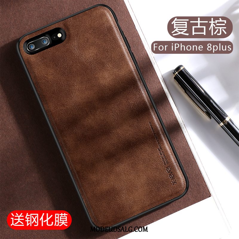 iPhone 8 Plus Etui High End Sort Tynd Cover Beskyttelse