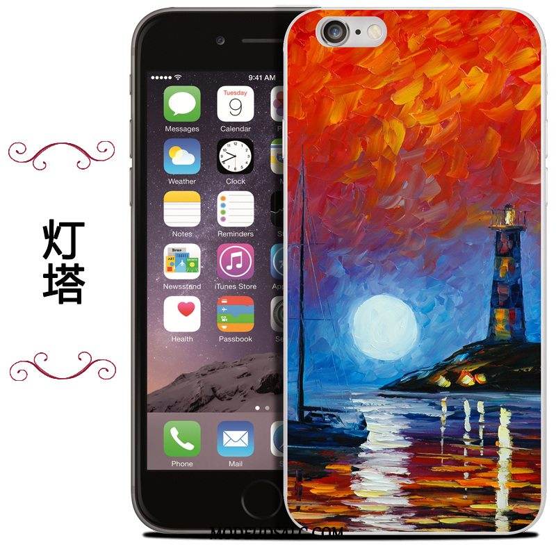 iPhone Se 2020 Etui / Cover Tasker Beskyttelse Silikone Oliemaleri