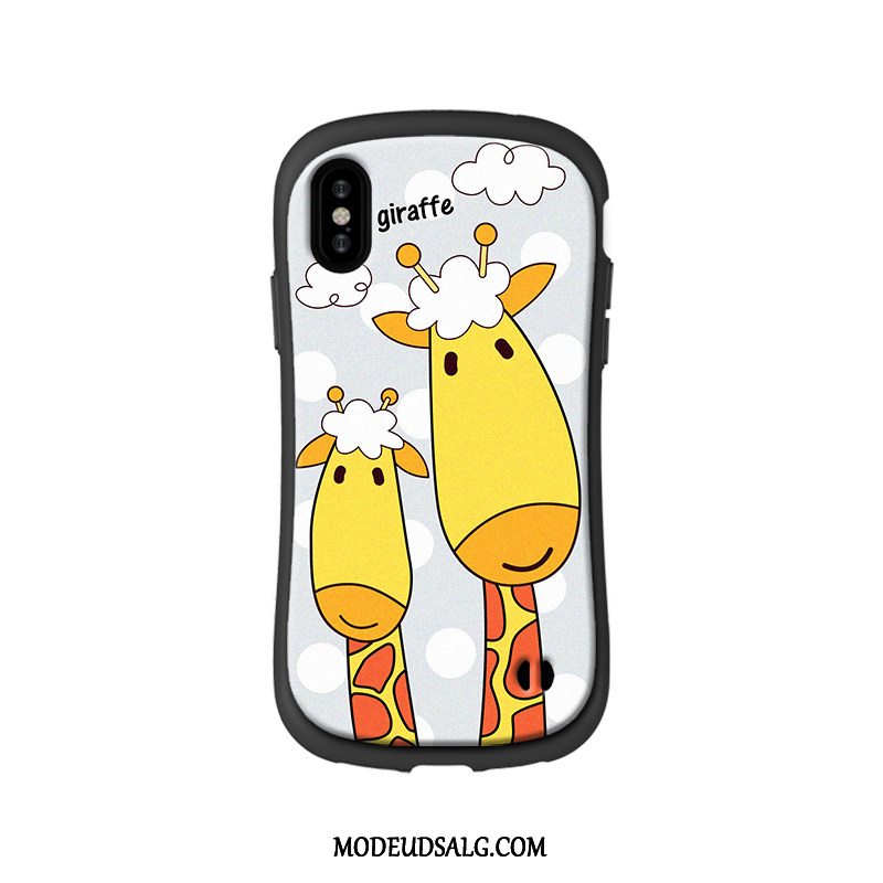 iPhone X Etui Cartoon Dyr Rød Anti-fald Silikone