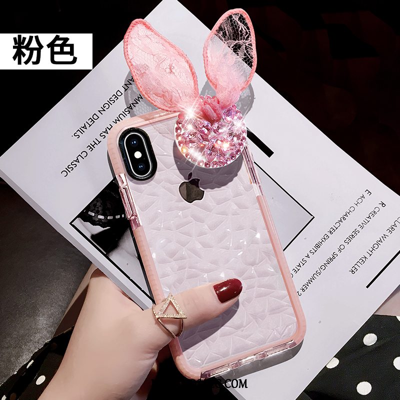 iPhone X Etui Cartoon Silikone Hvid Simple Ny