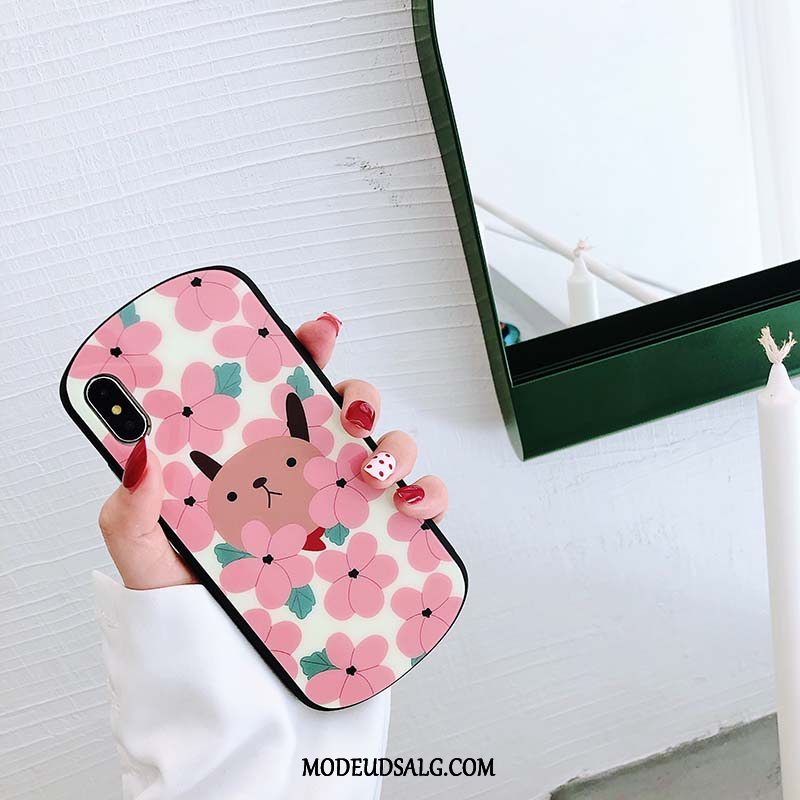 iPhone X Etui / Cover Alt Inklusive Lyserød Glas Elskeren