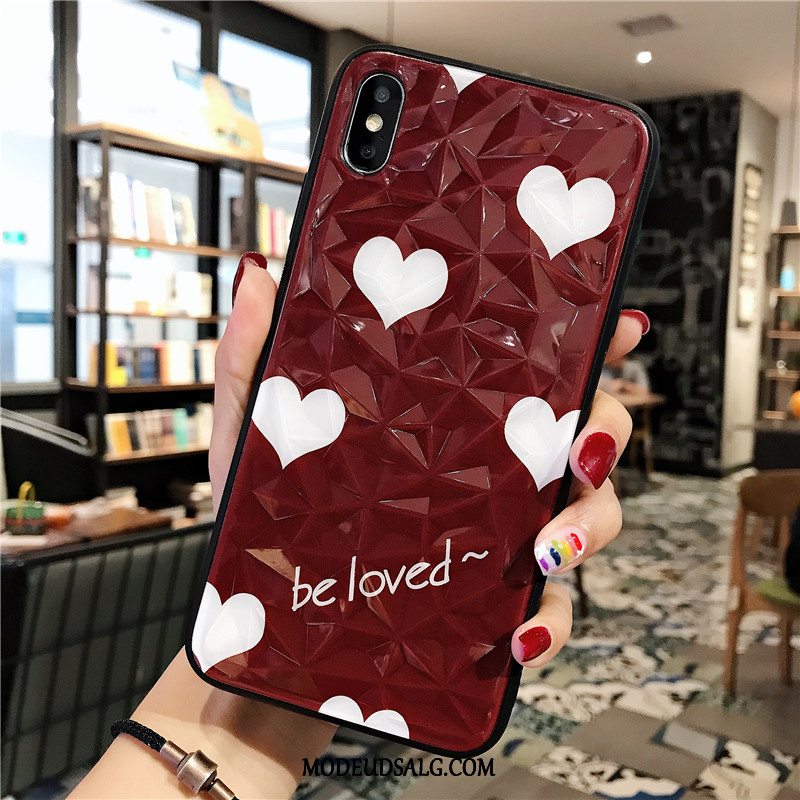 iPhone X Etui / Cover Kreativ Net Red Bølge Punkt Rombe Af Personlighed