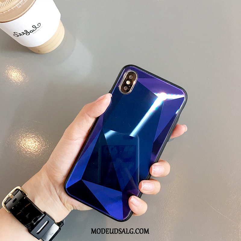 iPhone X Etui / Cover Spejl Rombe Simple Elskeren Solid Farve