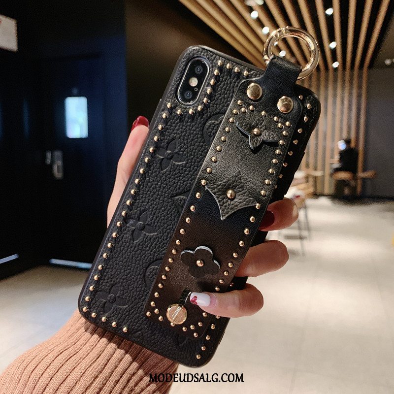 iPhone X Etui / Cover Support Ny Ægte Læder Net Red Rød