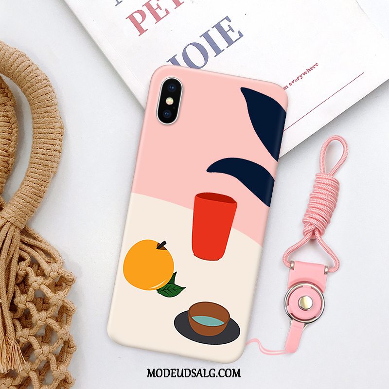 iPhone X Etui Lyserød Trendy Smuk Cover Ny