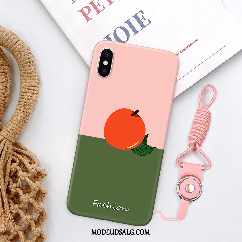 iPhone X Etui Lyserød Trendy Smuk Cover Ny