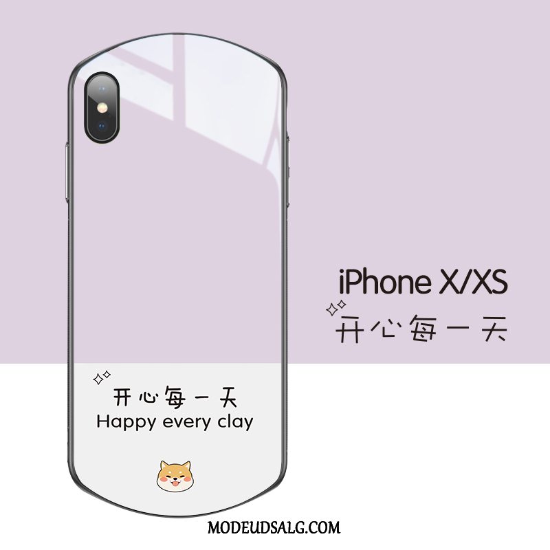 iPhone X Etui Net Red Ny Kreativ Grøn Glas