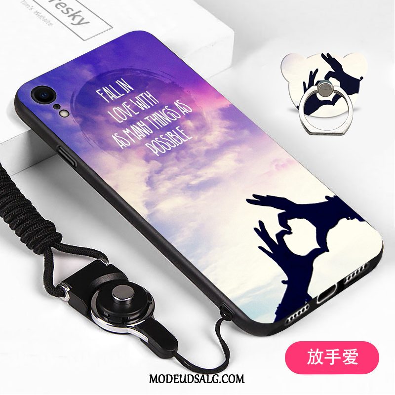 iPhone Xr Etui Anti-fald Silikone Af Personlighed Elskeren Cartoon