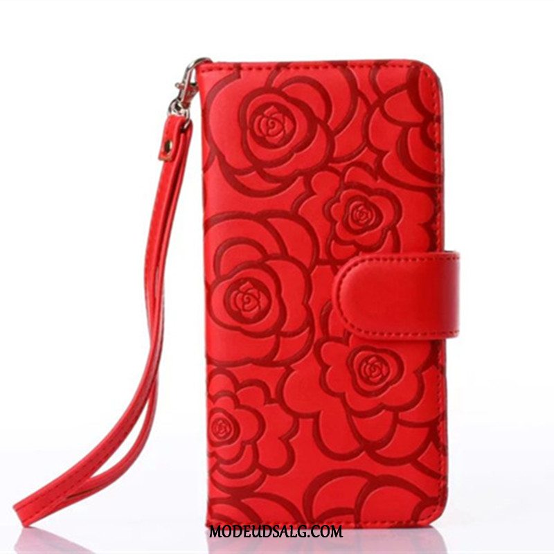 iPhone Xr Etui Blomster Cover Clamshell Blå Beskyttelse