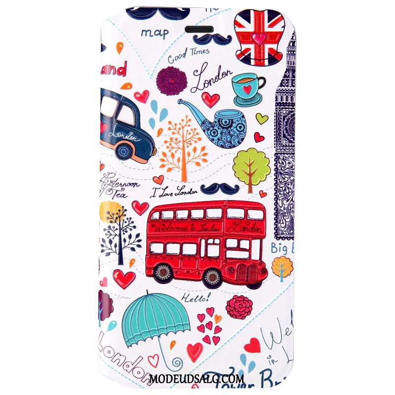 iPhone Xr Etui Folio Tredimensionale Relief Business Cartoon