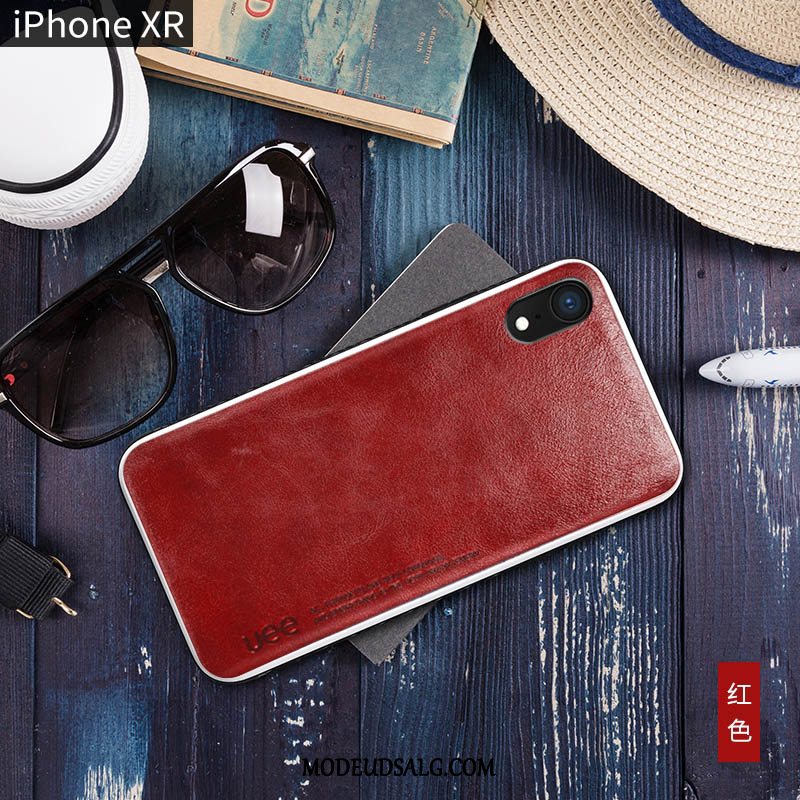 iPhone Xr Etui Ægte Læder Net Red Trendy High End Blød