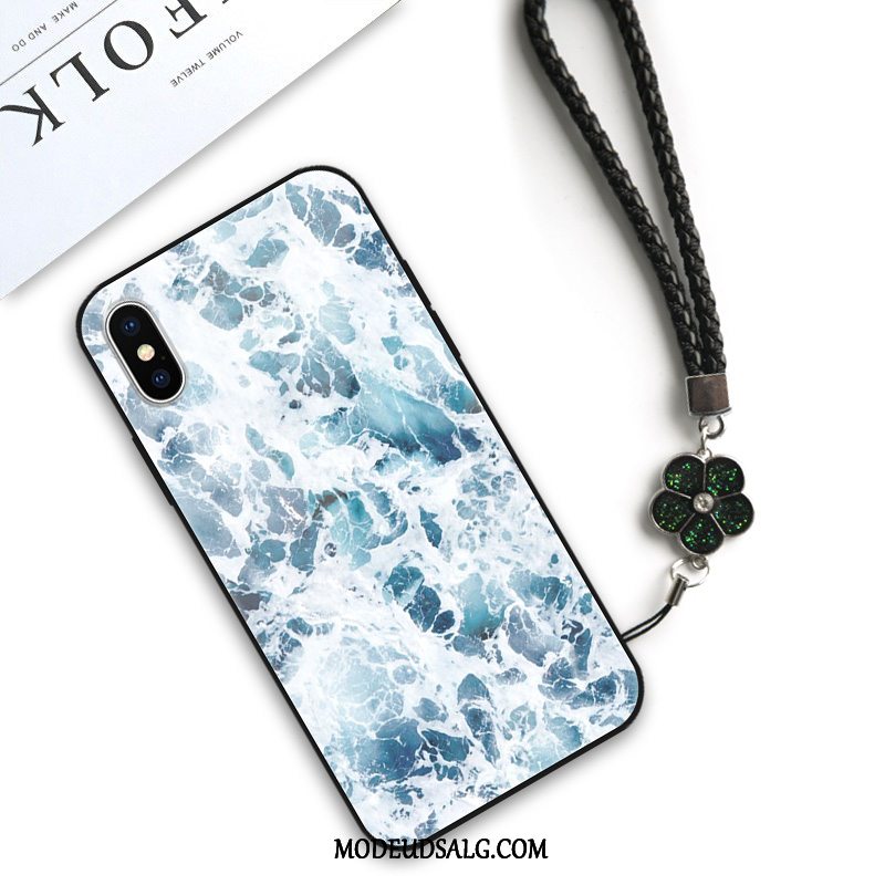 iPhone Xs Etui / Cover Elskeren Alt Inklusive Blød Glas Af Personlighed