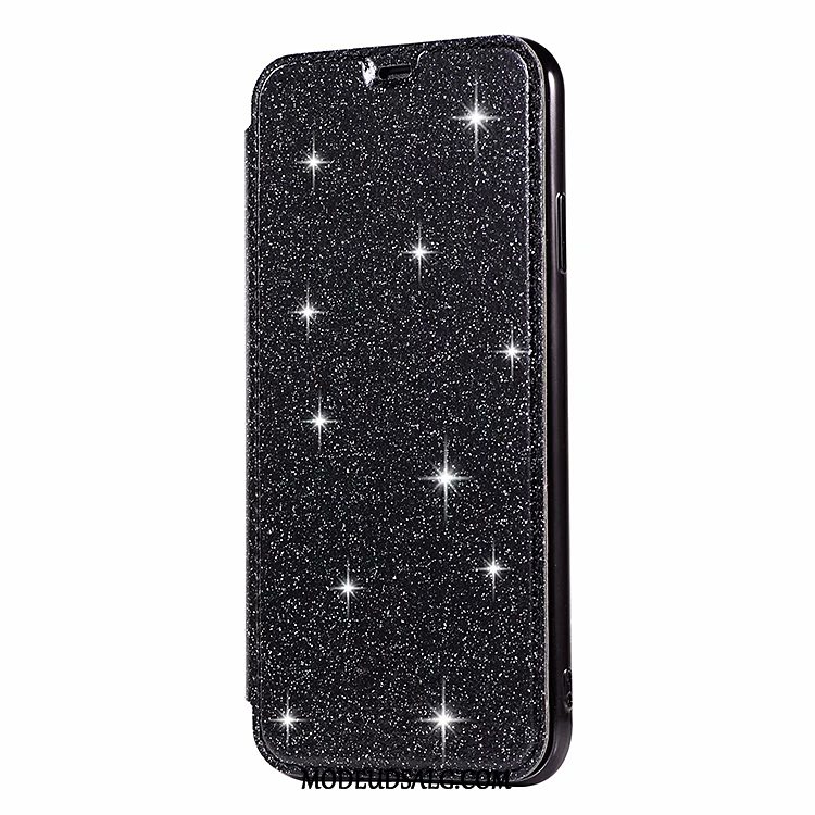 iPhone Xs Etui / Cover Lædertaske Alt Inklusive Gennemsigtig Folio Beskyttelse