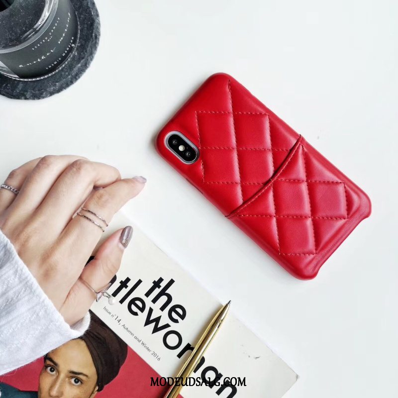 iPhone Xs Etui / Cover Sort Kreativ Af Personlighed Tasker Lille Sektion