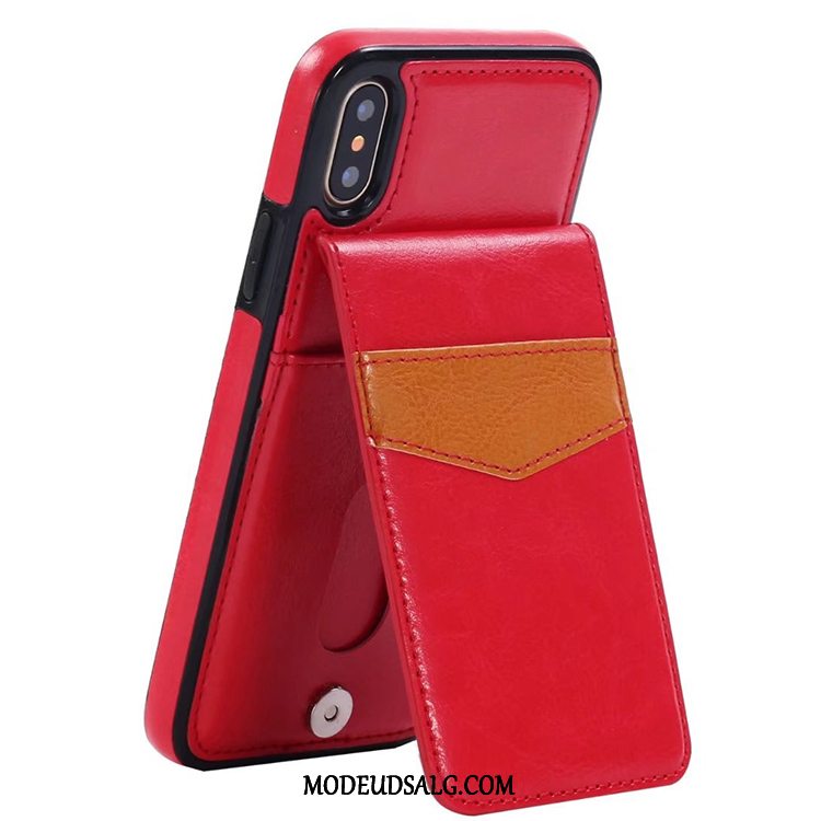 iPhone Xs Etui / Cover Support Beskyttelse Tegnebog Kort