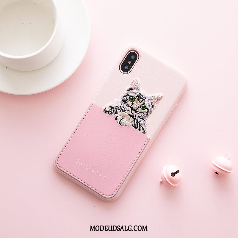 iPhone Xs Etui Smuk Af Personlighed Kreativ Cover Kat