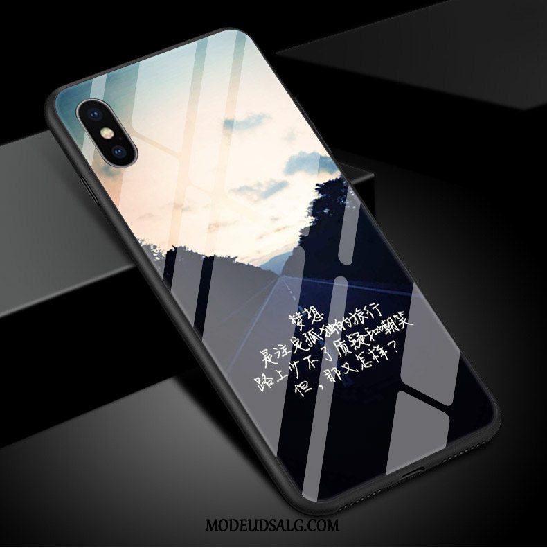 iPhone Xs Etui Trend Kreativ Cover Blå Af Personlighed