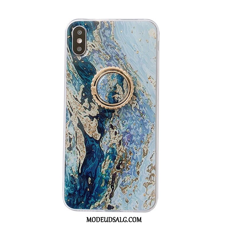 iPhone Xs Max Etui / Cover Blå Support Tasker Stor