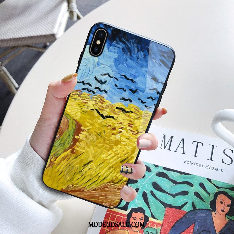 iPhone Xs Max Etui / Cover Blå Trendy Vind Høj Super