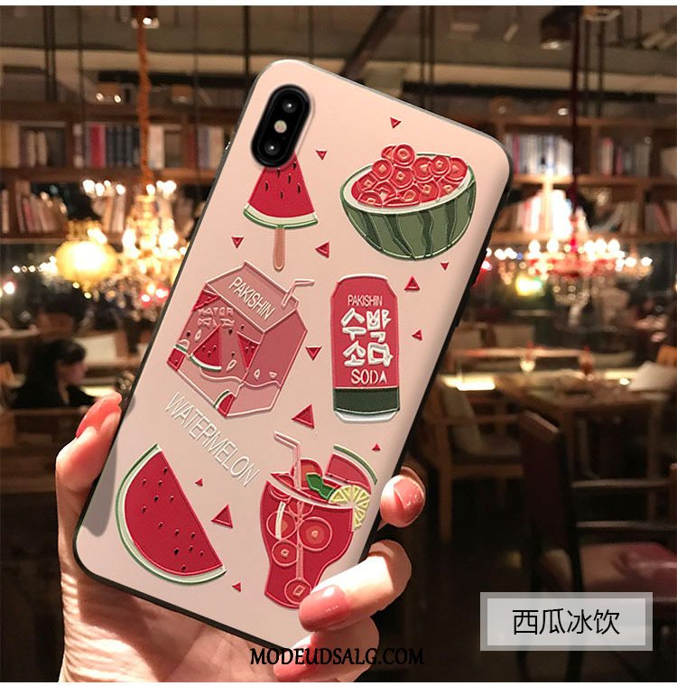 iPhone Xs Max Etui / Cover Frugt Vind Grøn Vandmelon Jordbær