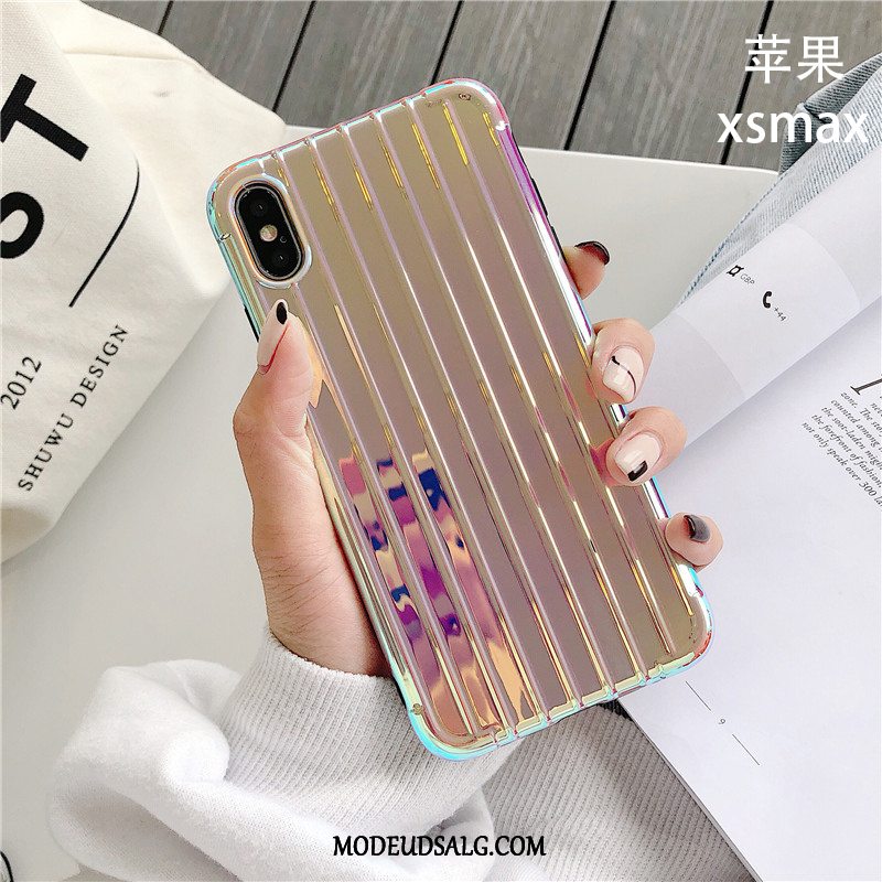 iPhone Xs Max Etui / Cover Stribede Guld Kreativ Tredimensionale Af Personlighed