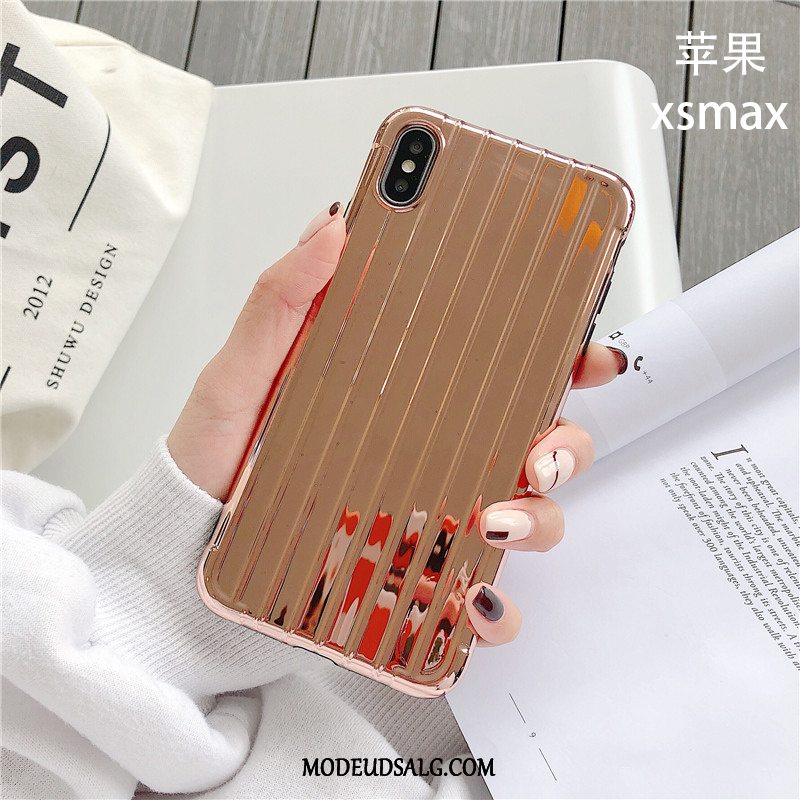 iPhone Xs Max Etui / Cover Stribede Guld Kreativ Tredimensionale Af Personlighed