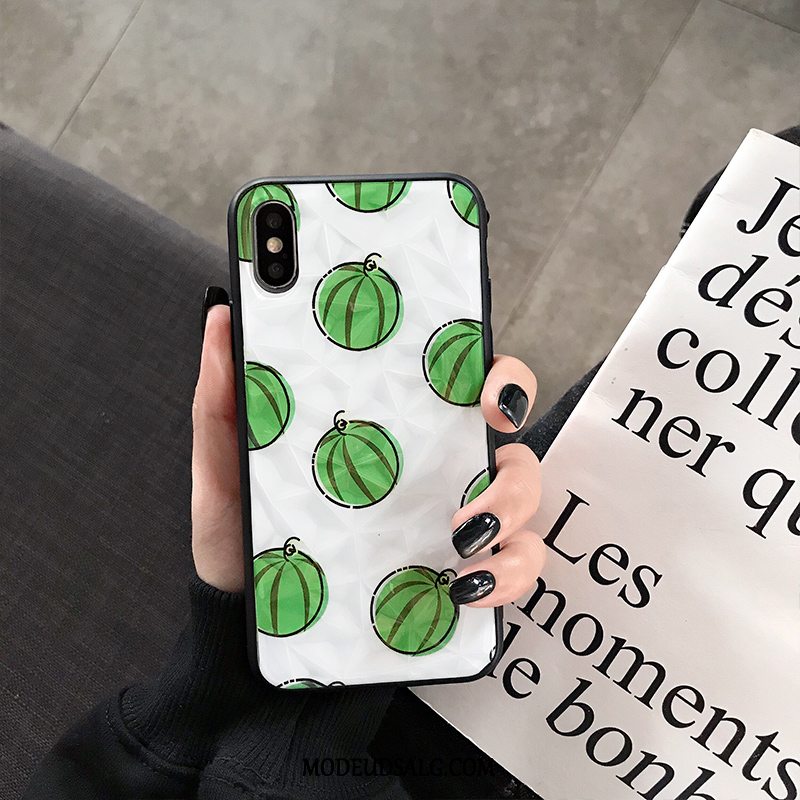 iPhone Xs Max Etui Frugt Beskyttelse Simple Cover Rombe