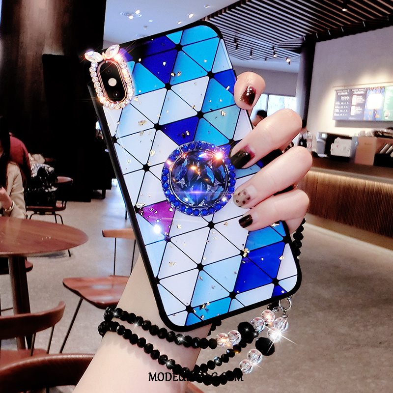 iPhone Xs Max Etui Kreativ Elskeren Anti-fald Trendy Strass